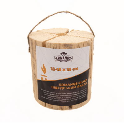 Шведський факел паливна деревина Ermanos Blaze 12-15x15см (ERS050-15L) | ERS050-15L фото