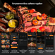 BBQ термометр Inkbird INT-21-B цифровий з Bluetooth 5.4 на 1 бездротовий щуп для м'яса, гриля, духовки та коптильні | ультратонкий щуп 5 мм, водозахист IP67, дальність до 100 м, точність &plusmn;1&deg;C | термометр для стейків з додатком, таймером та сигналізацією | INKB253 фото 9