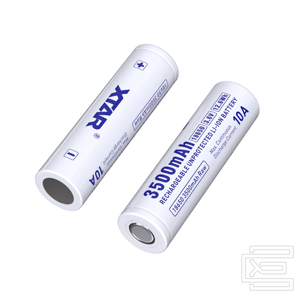 Акумуляторна батарея 18650 XTAR Raw 3.6V 3500mAh Li-ion без захисту | Високоємна літієва батарея 10A для ліхтарів та збірок | XTR443 фото