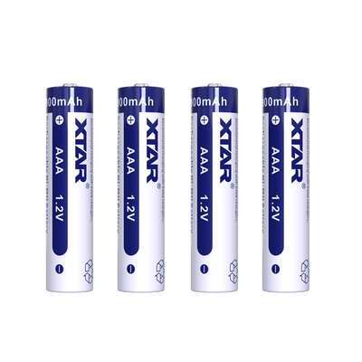 Акумуляторна батарея AAA XTAR Light Blue 1.2V Ni-MH 1000mAh | мaкс. заряд - 1А / розряд - 0.45А | набір 4шт. у пласт. кейсі (XTR320S4) | XTR320S4 фото