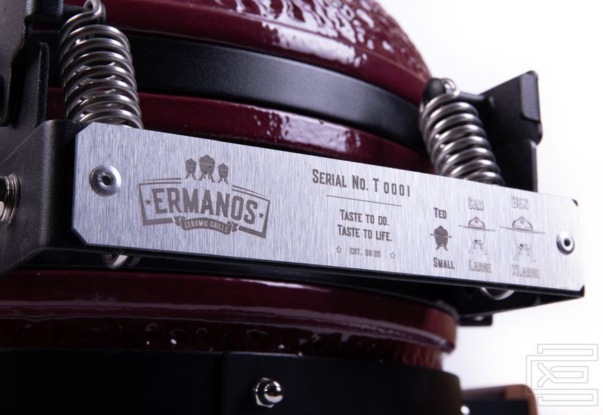 Керамічний гриль Ermanos TED вугільний комплектації Standard решітка d-340мм (ERS-Ted-std) | ERS-Ted-std фото