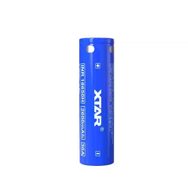 Акумуляторна батарея INR 18650H XTAR 3.6V (4.2V-2.75V) Li-ion 2600mAh | мaкс. розряд - 20А/30А | 1шт. (XTR325) | XTR325 фото