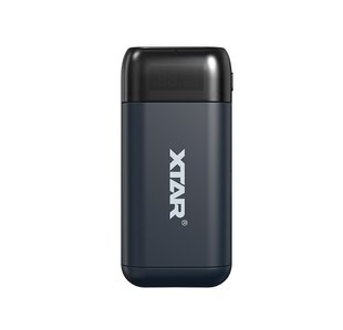 Зарядний пристрій XTAR PB2SL Type-C 18650~21700P 3.6V/3.7 Li-ion Power Bank З дисплеєм QC3.0 & PD3.0 | заряд - 2Ax2, 2Ax1, 1Ax2 / розряд - 5V 2А | 2 слоти | Чорний (XTR346BK) | XTR346BK фото