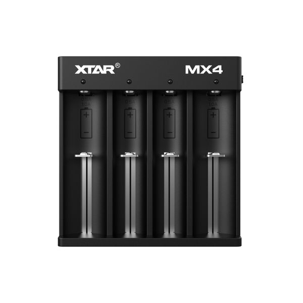 Зарядний пристрій XTAR MX4 Type-C 10440~26650 3.6V/3.7V Li-ion, 1.2V Ni-Mh, 3.2V LiFePO4 | заряд - 1Ax2, 0.5Ax4 | 4 слоти (XTR349) | XTR349 фото