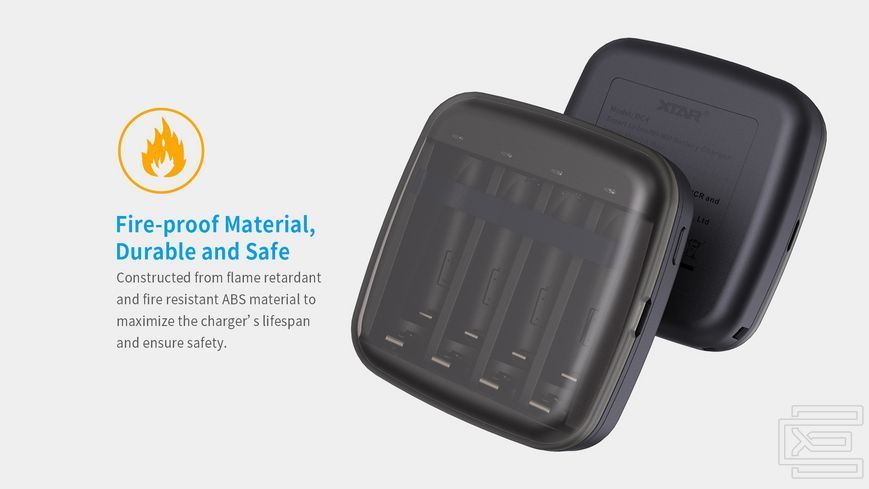 Набір акумуляторна батарея ААА XTAR Blue 1.5V Li-ion 1200mWh/750mAh 4шт. та зарядний пристрій XTAR BC4 Type-C | XTR326 фото