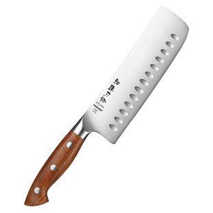 Ніж Накірі HEZHEN X02 серії SUPREME кухонний, лезо 187мм, німецька нержавіюча сталь 1.4116, 56-58HRC, червоне дерево (ZEN131) | ZEN131 фото