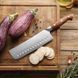 Ніж Накірі HEZHEN X02 серії SUPREME кухонний, лезо 187мм, німецька нержавіюча сталь 1.4116, 56-58HRC, червоне дерево (ZEN131) | ZEN131 фото 4
