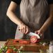 Ніж для томатів HEZHEN X02 серії SUPREME кухонний, лезо 155мм, німецька нержавіюча сталь 1.4116, 56-58HRC, червоне дерево (ZEN134) | ZEN134 фото 3