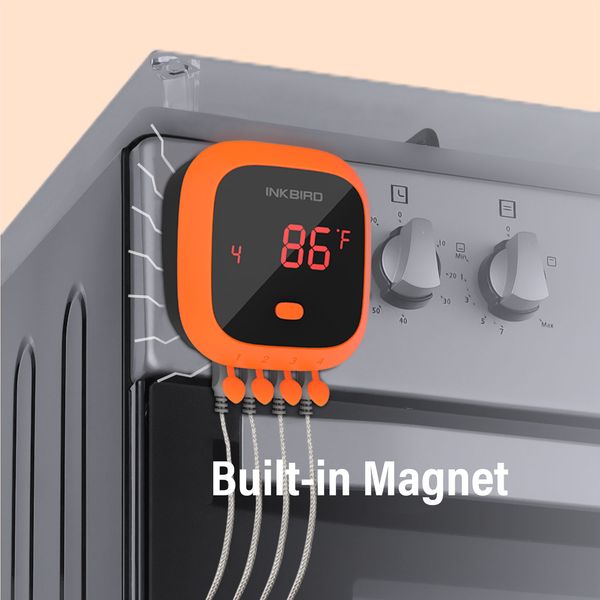 BBQ термометр Inkbird IBT-4XC цифровий із Bluetooth на 4 щупи, захист IPX5 (INKB125) | INKB125 фото