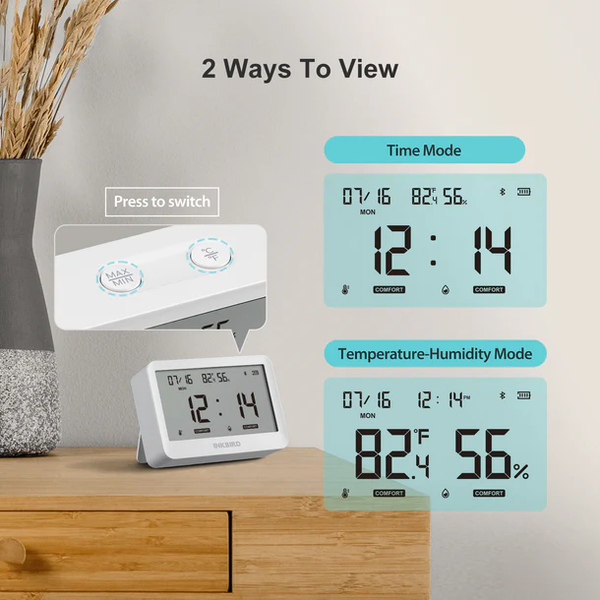 Термогігрометр Inkbird ITH-21-B із дисплеєм та Bluetooth (INKB242) | INKB242 фото