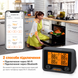 BBQ термометр Inkbird IBBQ-4BW з подвійним підключенням WiFi та Bluetooth на 4 щупи для м'яса, гриля, духовки та коптильні | мобільний застосунок | 11 готових пресетів, точність &plusmn;1&deg;C, акумулятор до 24 годин | INKB129 фото 4
