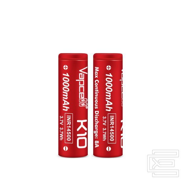 Акумуляторна батарея 14500 Vapcell INR14500-K10 8A 1000mAh 3,7В Li-ion без захисту (flat top) | PWR125 фото