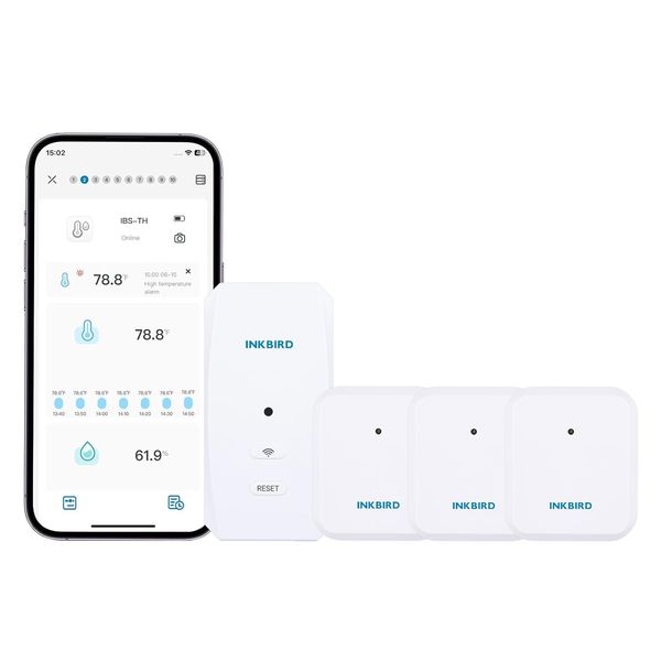 Термогігрометри Inkbird ITH-20R-0 3шт. в комплекті із Wi-Fi модулем Inkbird M2S (INKB226) | INKB226 фото